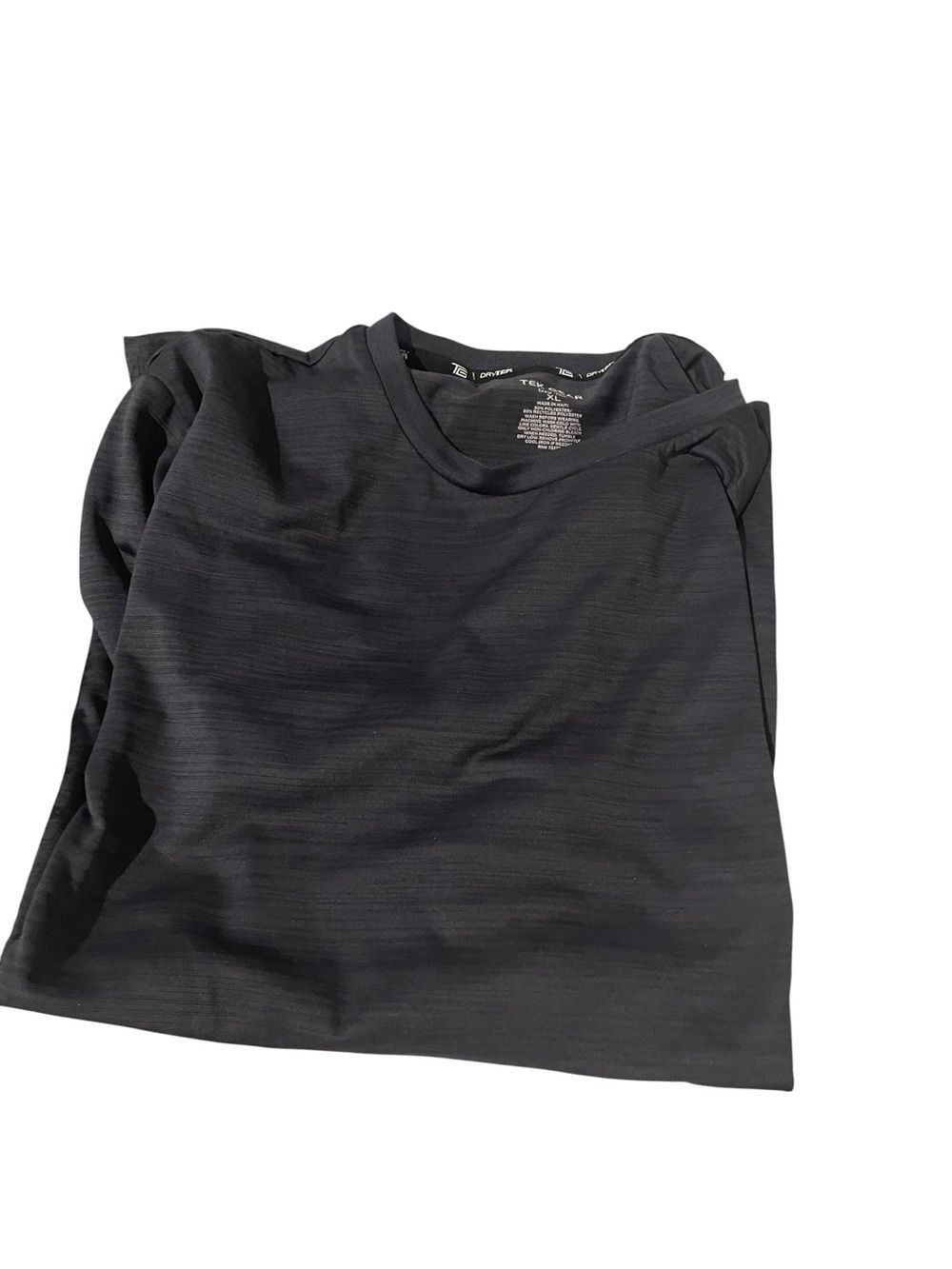 Tel Gear dry tel size XL Men's Black Crew Neck Short-Sleeve Shirt